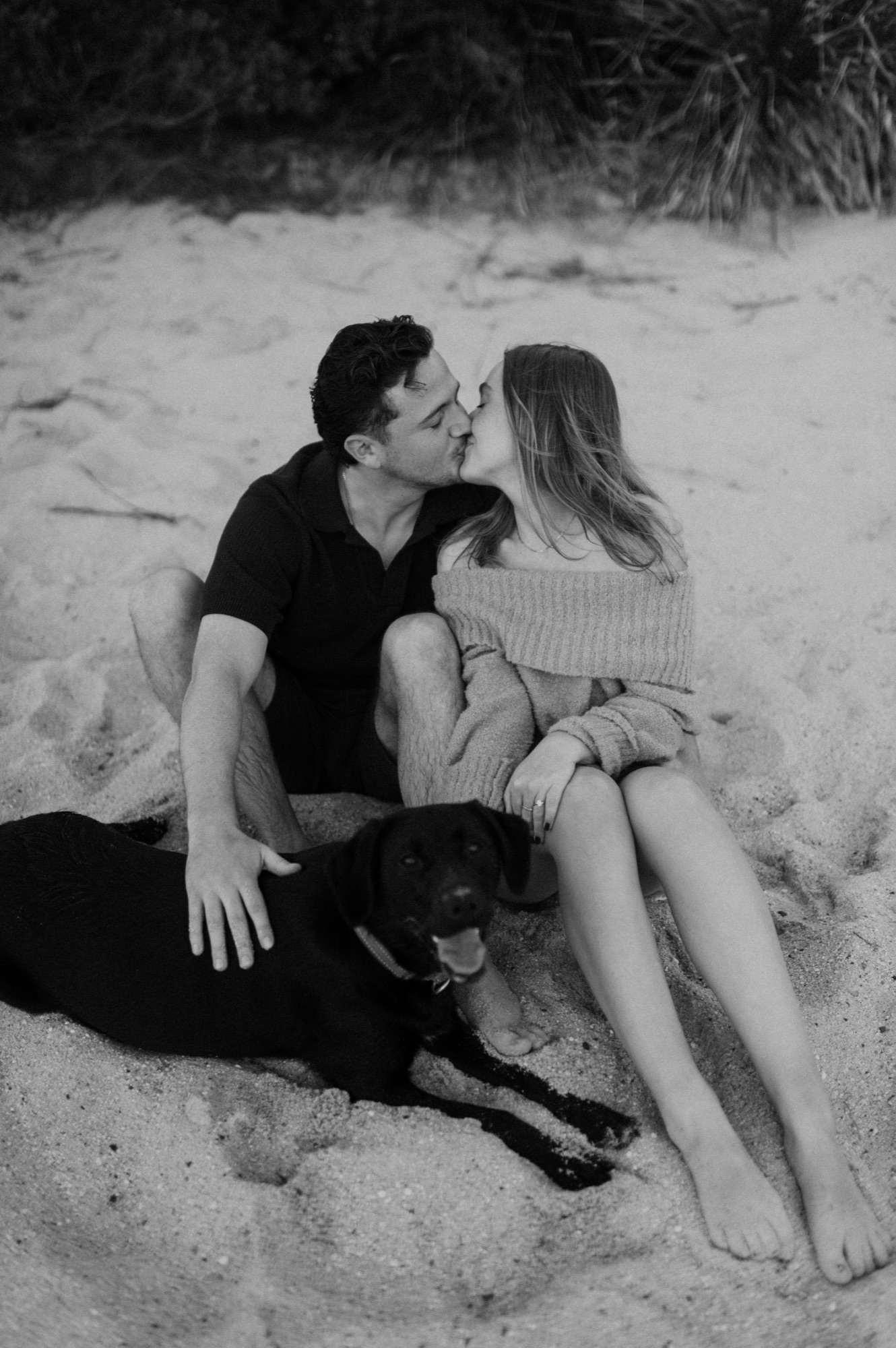 Imogen and Joshua on the beach